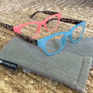 Vintage Vibes Pink AND Blue Blue Light Glasses Two Pair